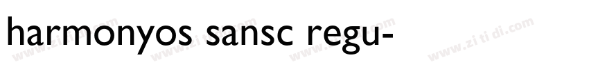 harmonyos sansc regu字体转换